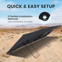 Flexsolar® F360 Foldable Solar Panel for Power Station| 360W（4 in 1 Extention Cable Not Included）