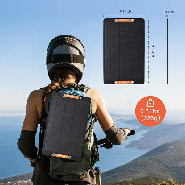 FlexSolar® Portable 12W USB Mini Solar Panel Small 5V 6W Solar Chargers