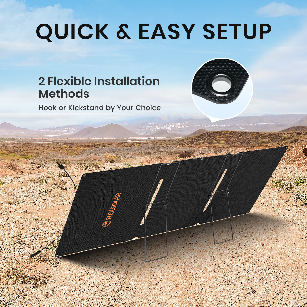 Flexsolar® F120 Foldable Solar Panel for Power Station| 120W（4 in 1 Extention Cable Not Included）