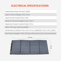 240W Foldable Solar Panel with Stand F240