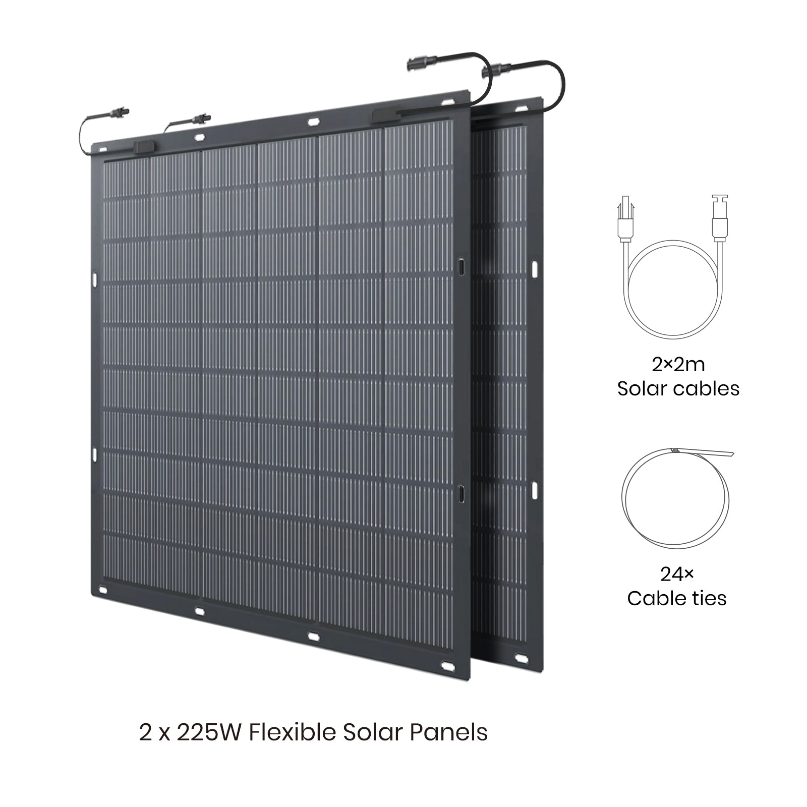 Flexsolar® FlexWatt 450W/900W Balcony Solar Power System