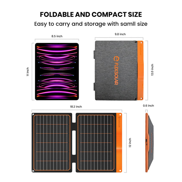 Fashionable Portable S20 20W USB FlexSolar Solar Charger