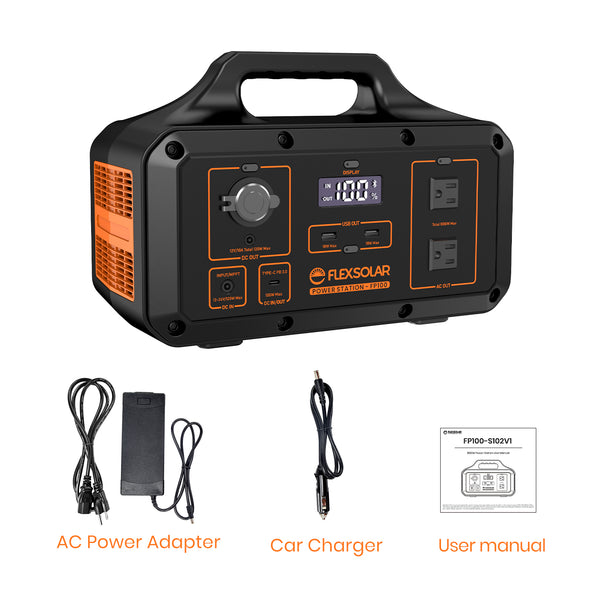  Portable Power Station 1000W (1075Wh/120V) Solar Generator  (Solar Panel Not Included) with 60W USB-C PD AC Output Flashlight for  Outdoor Camping Emergency Home Blackout Hunting RV Travel : Patio, Lawn 