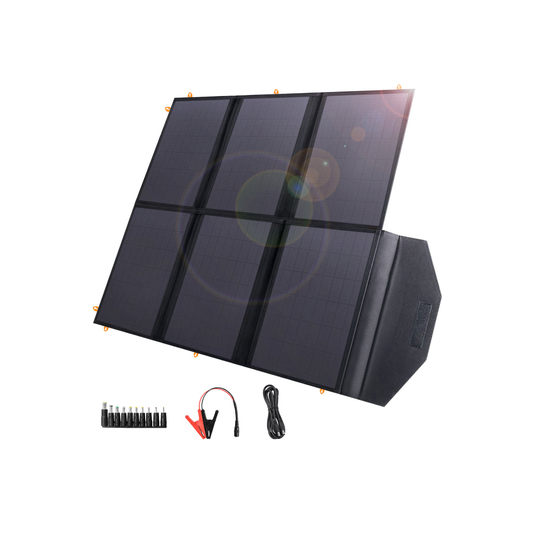FlexSolar Pannello Solare Portatile da 60W,con Uscita USB-C 45W, QC 3.0 e  DC, IP67, Impermeabile e Antipolvere,Pannello Solare Monocristallino ETFE