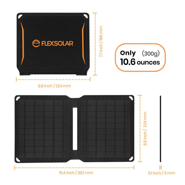 Tragbares 5V/2A 10W USB-Solarladegerät