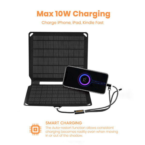 10w solar power backpack usb charging laptop IP67 Waterproof 10W 5V USB Solar Charger | FLEXSOLAR®