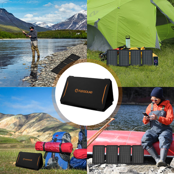 Portable 30W USB&DC Solar Phone Charger