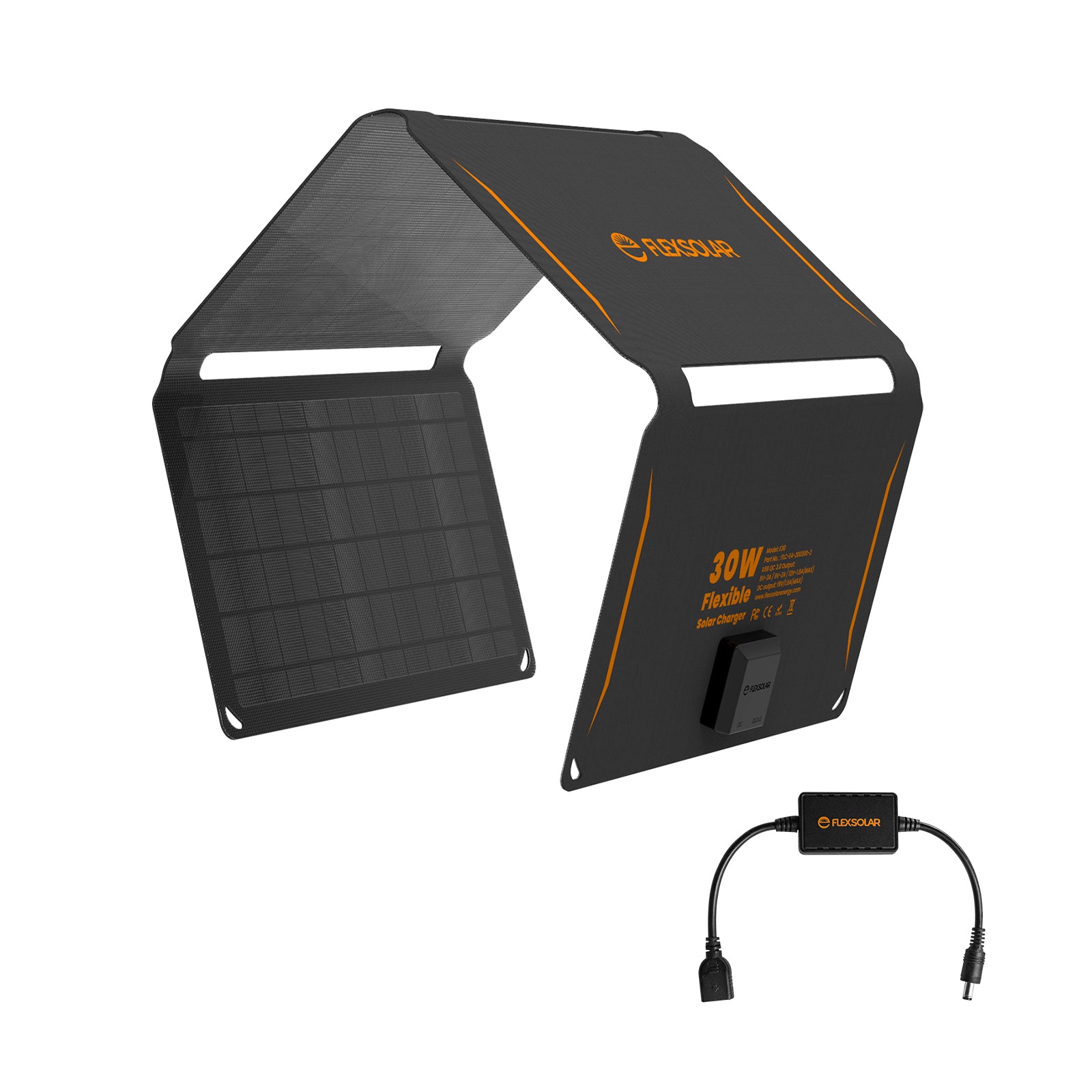 Flexsolar Portable 30w Usb And Dc Solar Phone Charger Flex Solar 5239