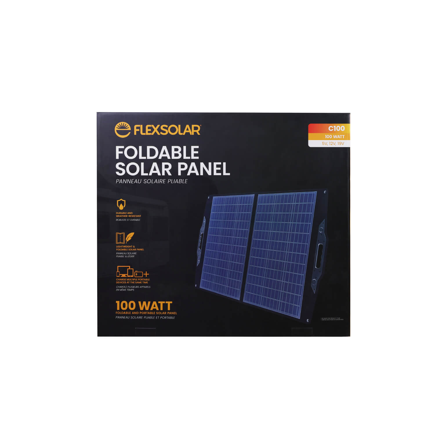 15W Solar Charger USB at IP67 Waterproof