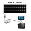 Système de charge 100W RV avec contrôleur solaire PWM